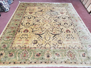 Pakistani Peshawar Rug 8x10, Farmhouse Rug, Oushak Carpet, Wool