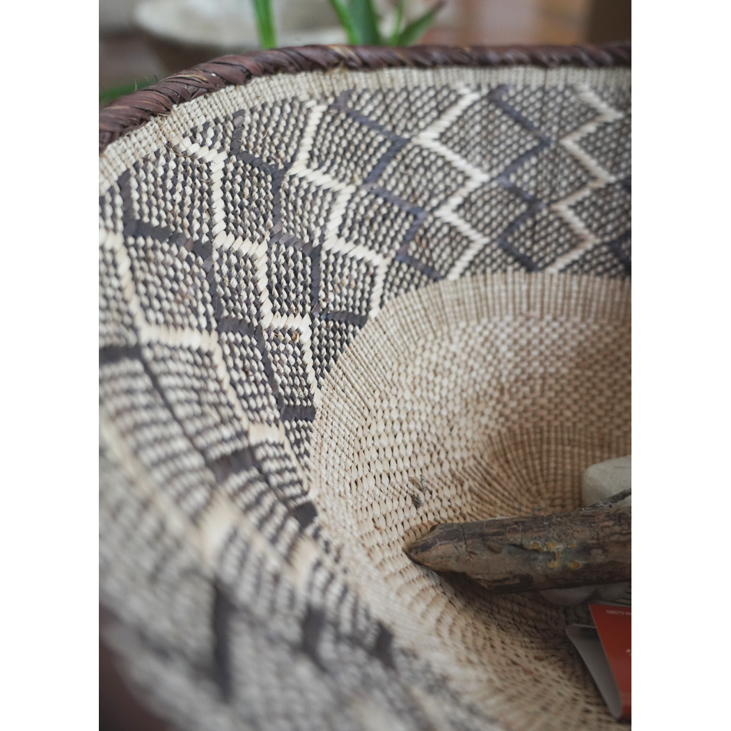 Two Tone Woven African Baskets | Multiple Sizes & Styles