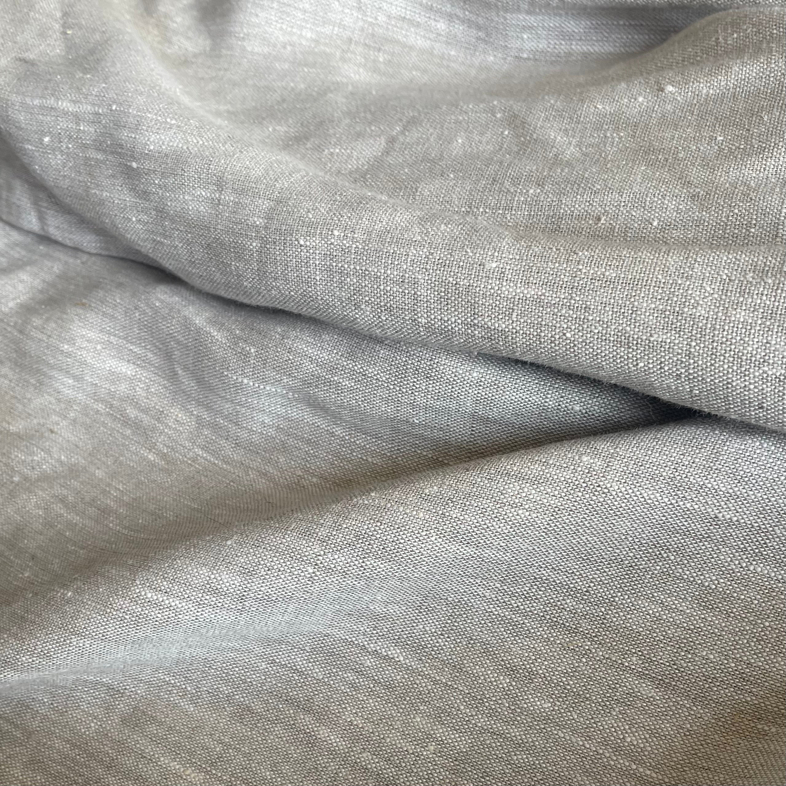 tan Belgian linen for drapery or upholstery