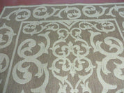 5' X 7' Machine Made Natural Fiber Jute Kilim Two Sided Rug Carpet Flat Weave Contemporary Design