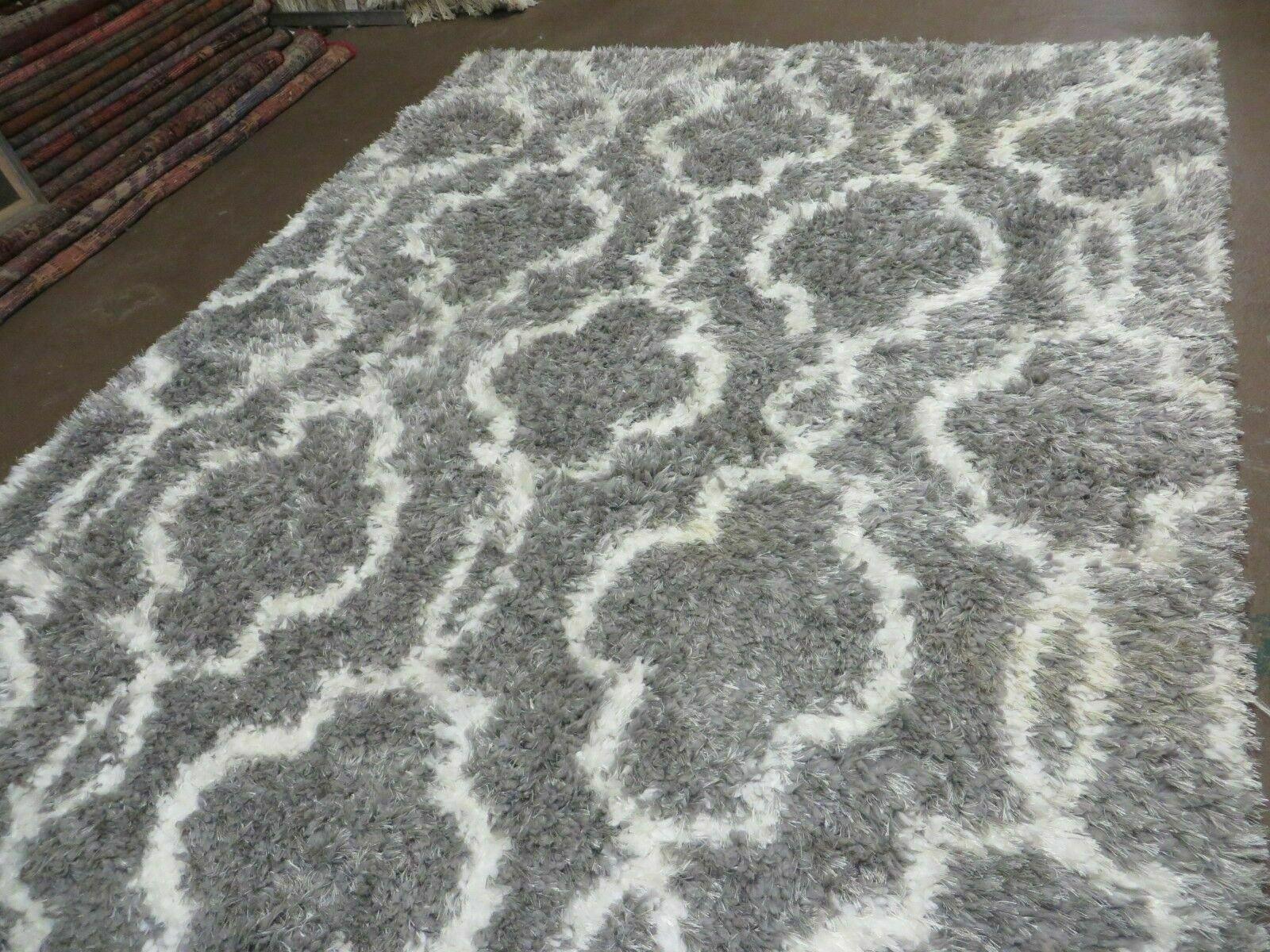 5' X 7' Modern Contemporary Israel Made Glimmer 205-45 Shag Rug Acrylic Bohemian Boho Home Décor