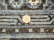 Antique Chinese Peking Rug 3x5, Dark Blue Chinese Wool Rug 3 x 5, Animal Pictorials Deer Birds, Handmade Asian Oriental Chinese Carpet