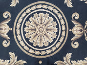 Black and Tan Aubusson Rug, 10 x 14 Aubusson Carpet, New Aubusson Rug, Elegant, Wool, Handmade Area Rug, Flatweave Rug, Large Aubusson Rug