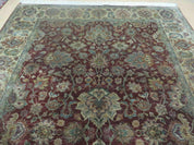 6' X 9' Handmade India Floral Oriental Wool Rug Carpet Tea Wash Red Hand Knotted