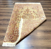 Sino Persian Rug 4x6, Wool and Silk Highlights, Fine 200 KPSI