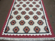 5' X 8' Hand Woven Wool Rug Contemporary Kilim Dhurrie Modern Oriental Area Rug