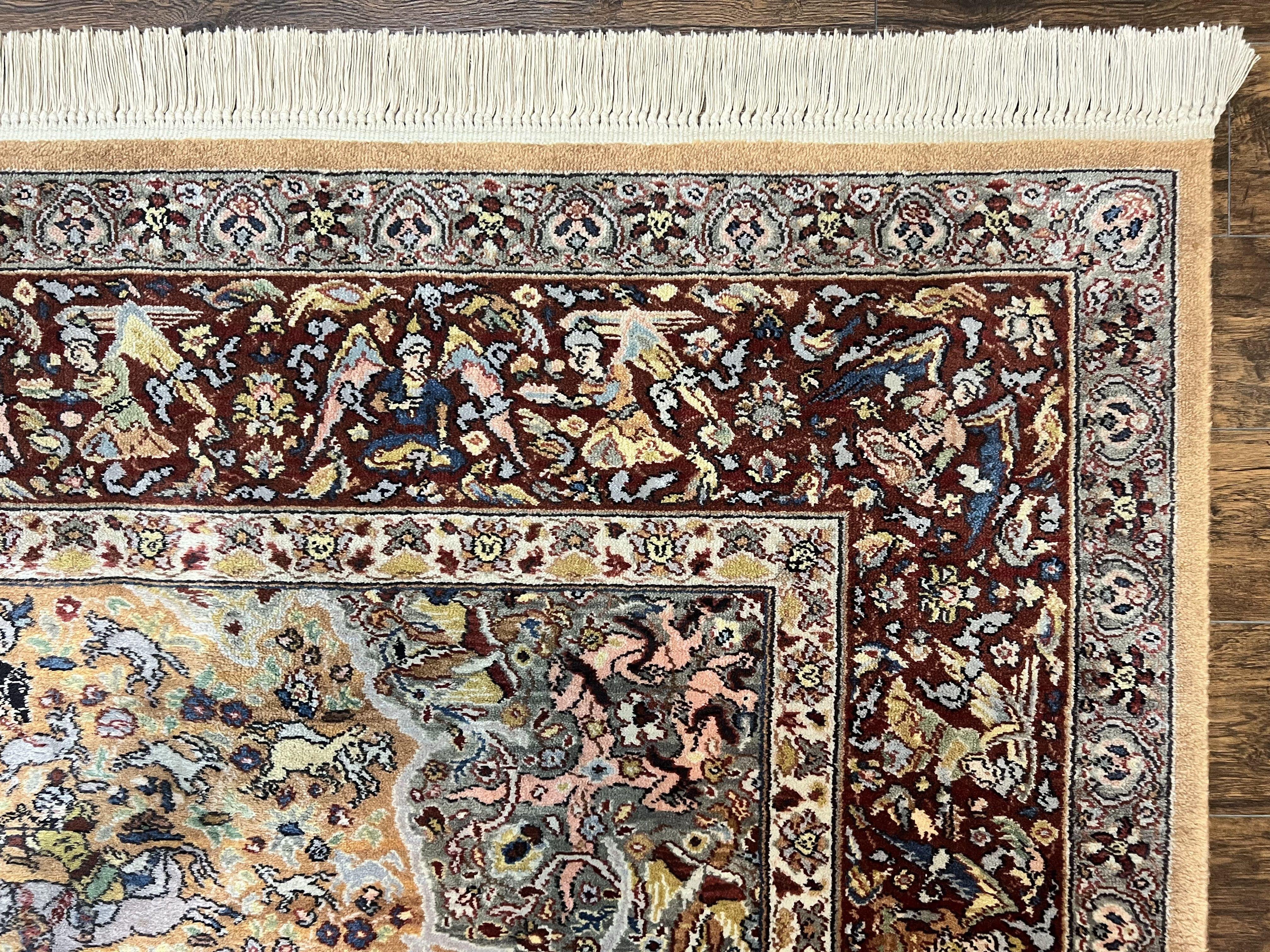 Karastan Rug 8.8 x 12 Persian Hunting Rug #723, Wool Pile