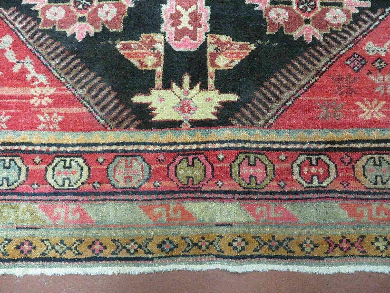 5' X 9' Antique Karabagh Caucasian Rug Handmade Wool Carpet Organic Dyes Nice