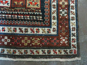 3' 7" X 14' Antique Handmade Caucasian Wool Rug Carpet Nice