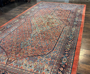 Antique Persian Bijar Rug 7x15