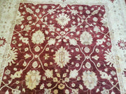 8' X 10' Handmade Peshawar Floral Oriental Wool Rug Hand Knotted Carpet Nice
