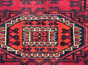 Antique Turkoman Salor Rug, Turkoman Textile, Fine 400 KPSI, Red, Persian Tribal Rug