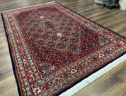 Indo Persian Bijar Rug 6x9, Hand Knotted Wool Carpet