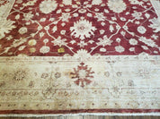 8' X 10' Handmade Peshawar Floral Oriental Wool Rug Hand Knotted Carpet Nice