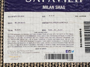 Black Shag Rug 8x10, Savafieh Milan Fluffy Black Carpet, Room Sized Shag Rug, Modern Contemporary Rug, Soft Living Room Rug, Bedroom Rug