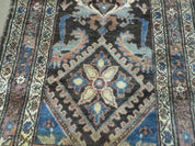 3' X 6' Antique Handmade India Floral Oriental Wool Rug Veg Dyes Nice