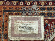 Antique Persian Qashqai Runner Rug 3 x 13 ft, Tribal Runner, Geometric Medallions, Red Ivory Blue, Wool