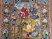 Persian Isfahan Pictorial Rug 3x5 – Kork Wool on Silk