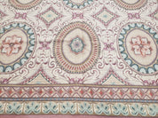 New Needlepoint Rug, 6x9 Needlepoint Carpet, Flatweave Rug, Vicotorian French European English Decor, Elegant Rug for Living Room, Handmade