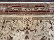 Palace Size Aubusson Rug 12x18, Extra Large, French European Carpet, Soft Wool Pile, Elegant