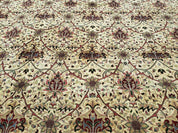 12' X 18' One-of-a-Kind Indian Agra Hand-Knotted Wool Rug Handmade Organic Dyes