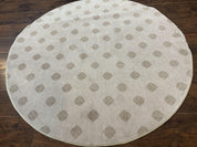 Round Power Loomed Rug 5x5, Contemporary Modern Round Carpet, 5ft Round