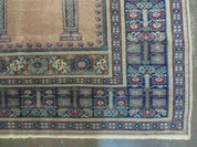 4' X 6' Antique Handmade Turkish Mehrab Prayer Wool Rug Lantern Beautiful
