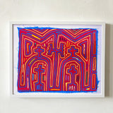 Abstract Quilted Art Print
