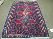 4' X 5' Antique Handmade Turkish Wool Kilim Flat weave Rug Blanket Tribal