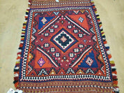 3' X 4' Antique Handmade Turkish Wool Kilim Rug Decorative Seat Cover
