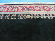 9' X 12' Decorative Chinese Aubusson Hand Knotted Pile Wool Rug Black Nice