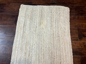 Modern Jute Runner Rug 2.7 x 10, Rug for Hallway or Kitchen, Farmhouse Rug
