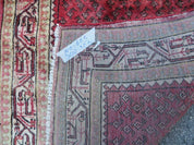 3'7"X 10' Antique Handmade India Oriental Paisley Wool Runner Rug Vegy # 31