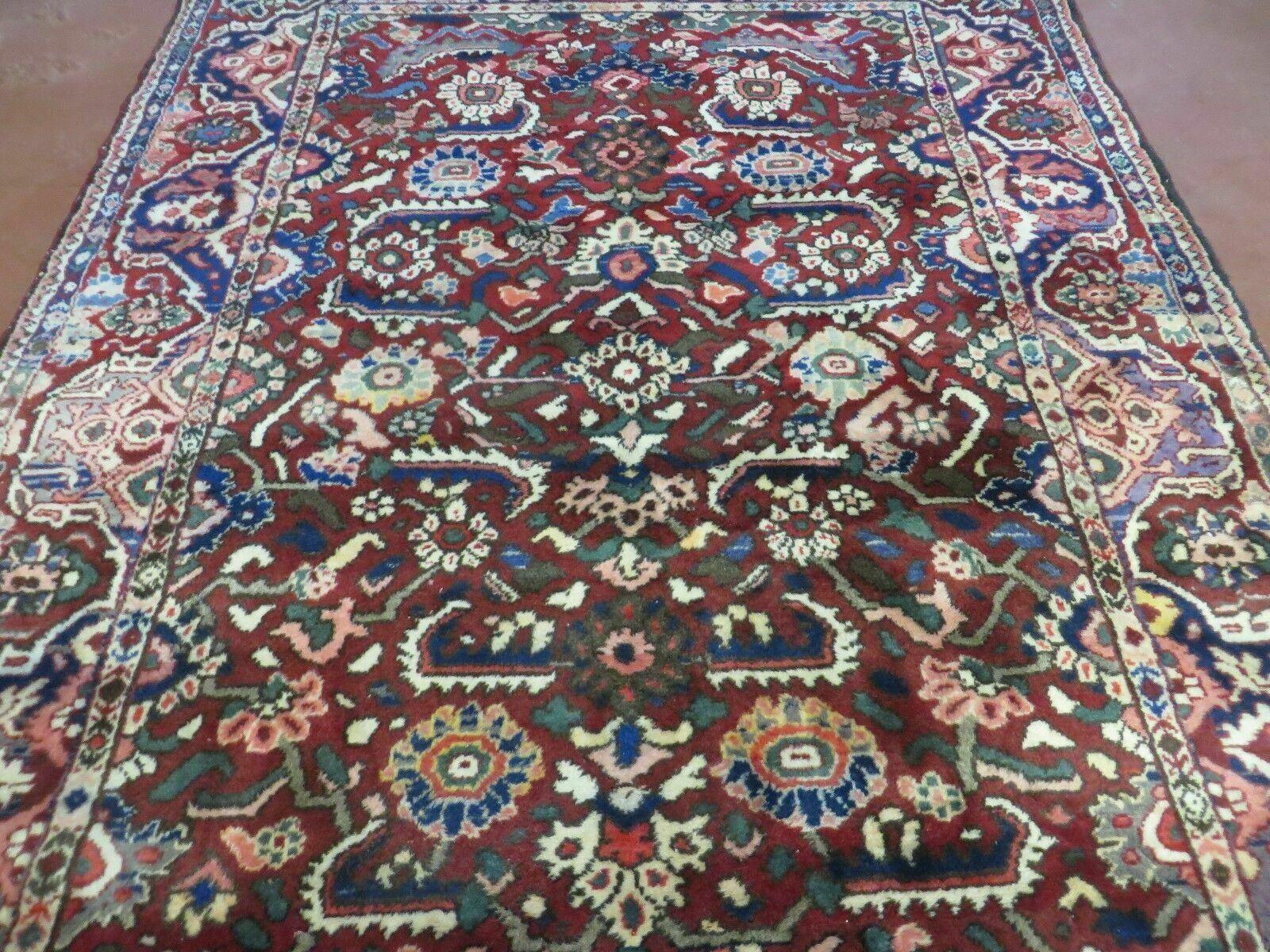 5' X 9' Antique Handmade Turkish Wool Veg Dyes Rug Nice # 107