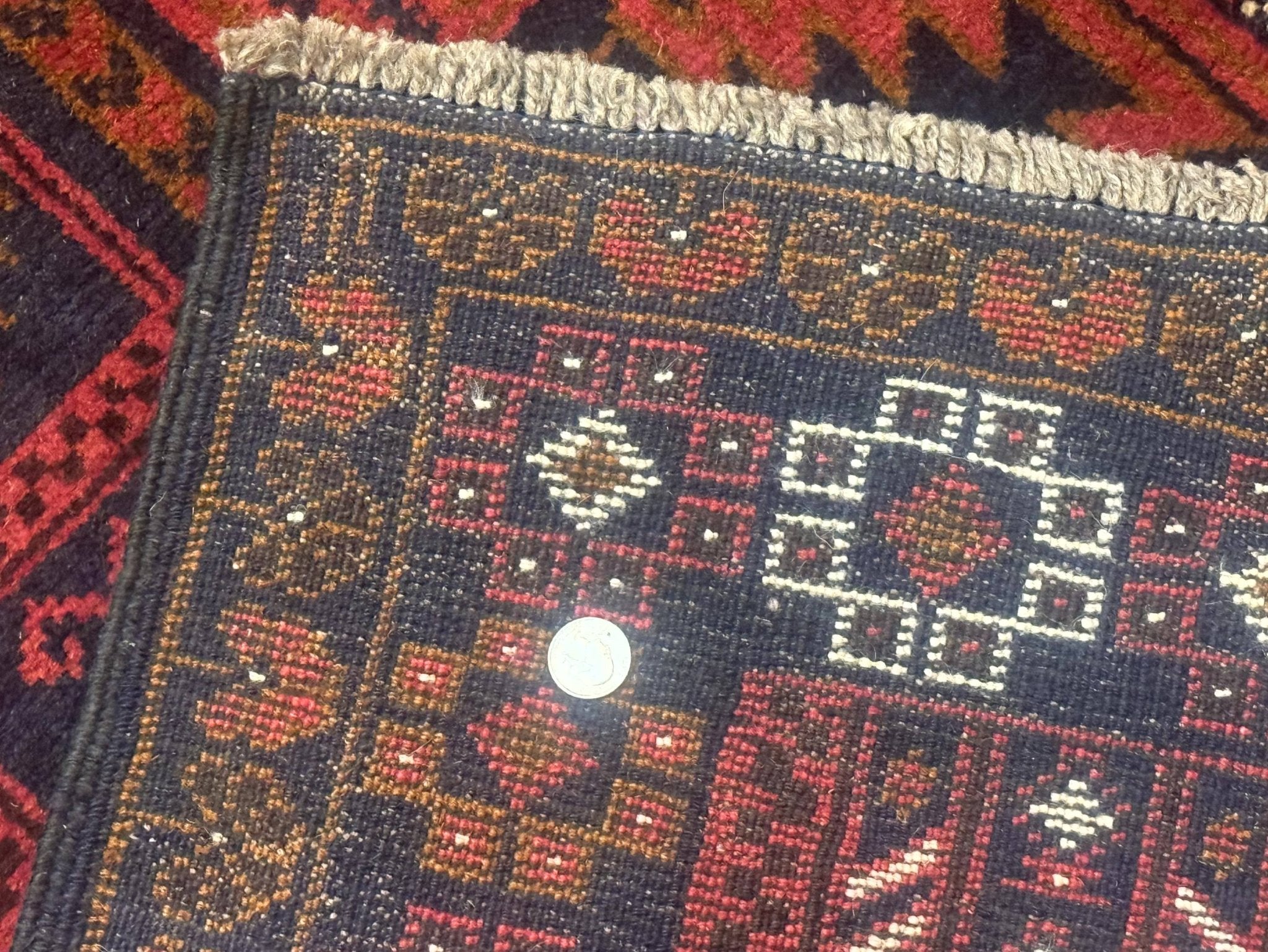 Afghan Rug 3x7, Balouch Carpet, Tribal Rug, Red, New - Jewel RugsShopify CollectiveHUNTEDFOX - Afghan Rug 3x7, Balouch Carpet, Tribal Rug, Red, New