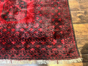 Afghan Turkoman Rug 9x10, Red Beshir Carpet, Tribal, Wool, Antique - Jewel RugsShopify CollectiveHUNTEDFOX - Afghan Turkoman Rug 9x10, Red Beshir Carpet, Tribal, Wool, Antique