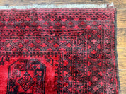 Afghan Turkoman Rug 9x10, Red Beshir Carpet, Tribal, Wool, Antique - Jewel RugsShopify CollectiveHUNTEDFOX - Afghan Turkoman Rug 9x10, Red Beshir Carpet, Tribal, Wool, Antique