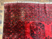 Afghan Turkoman Rug 9x10, Red Beshir Carpet, Tribal, Wool, Antique - Jewel RugsShopify CollectiveHUNTEDFOX - Afghan Turkoman Rug 9x10, Red Beshir Carpet, Tribal, Wool, Antique