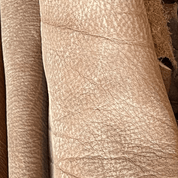 Aged Tan Leather Wall - Mount Headboard - headboardLEATHERShopify CollectiveHUNTEDFOX - Leather - Sample - Tan - Aged - Cigar - Soft - Texture