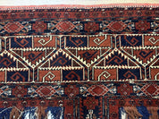 Antique Afghan Beshir Tent Header Textile Rug, Tribal Collectible, Wool - Jewel RugsShopify CollectiveHUNTEDFOX - Antique Afghan Beshir Tent Header Textile Rug, Tribal Collectible, Wool