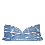 Artisan Light Blue and White Striped Throw Pillows