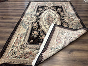 Aubusson Rug 6x9, European Design, Fine 170 KPSI, Elegant Carpet - Jewel RugsShopify CollectiveHUNTEDFOX - Aubusson Rug 6x9, European Design, Fine 170 KPSI, Elegant Carpet