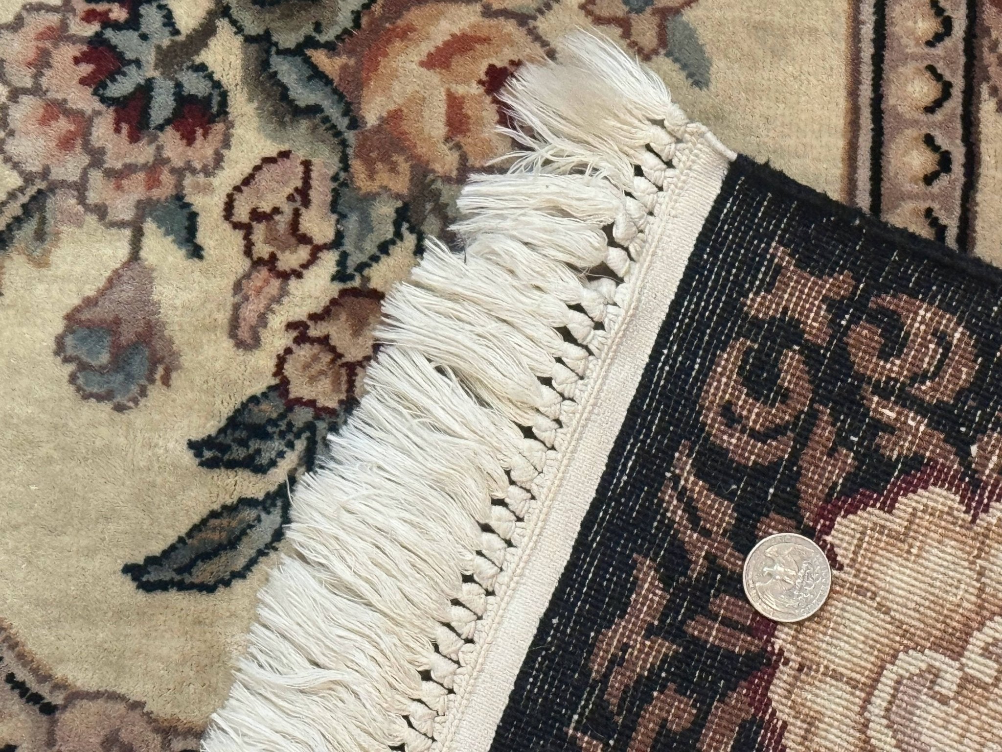 Aubusson Rug 6x9, European Design, Fine 170 KPSI, Elegant Carpet - Jewel RugsShopify CollectiveHUNTEDFOX - Aubusson Rug 6x9, European Design, Fine 170 KPSI, Elegant Carpet