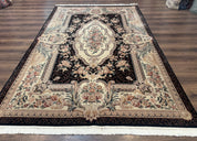 Aubusson Rug 6x9, European Design, Fine 170 KPSI, Elegant Carpet - Jewel RugsShopify CollectiveHUNTEDFOX - Aubusson Rug 6x9, European Design, Fine 170 KPSI, Elegant Carpet