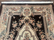 Aubusson Rug 6x9, European Design, Fine 170 KPSI, Elegant Carpet - Jewel RugsShopify CollectiveHUNTEDFOX - Aubusson Rug 6x9, European Design, Fine 170 KPSI, Elegant Carpet