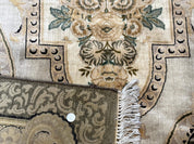 Aubusson Rug 8x10, Very Fine 225 KPSI, Floral, French European Design, Pakistani Carpet - Jewel RugsShopify CollectiveHUNTEDFOX - Aubusson Rug 8x10, Very Fine 225 KPSI, Floral, French European Design, Pakistani Carpet