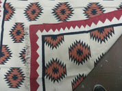 5' X 8' Hand Woven Wool Rug Contemporary Kilim Dhurrie Modern Oriental Area Rug