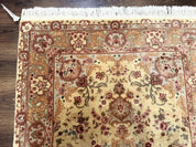 Sino Persian Rug 4x6, Wool and Silk Highlights, Fine 200 KPSI
