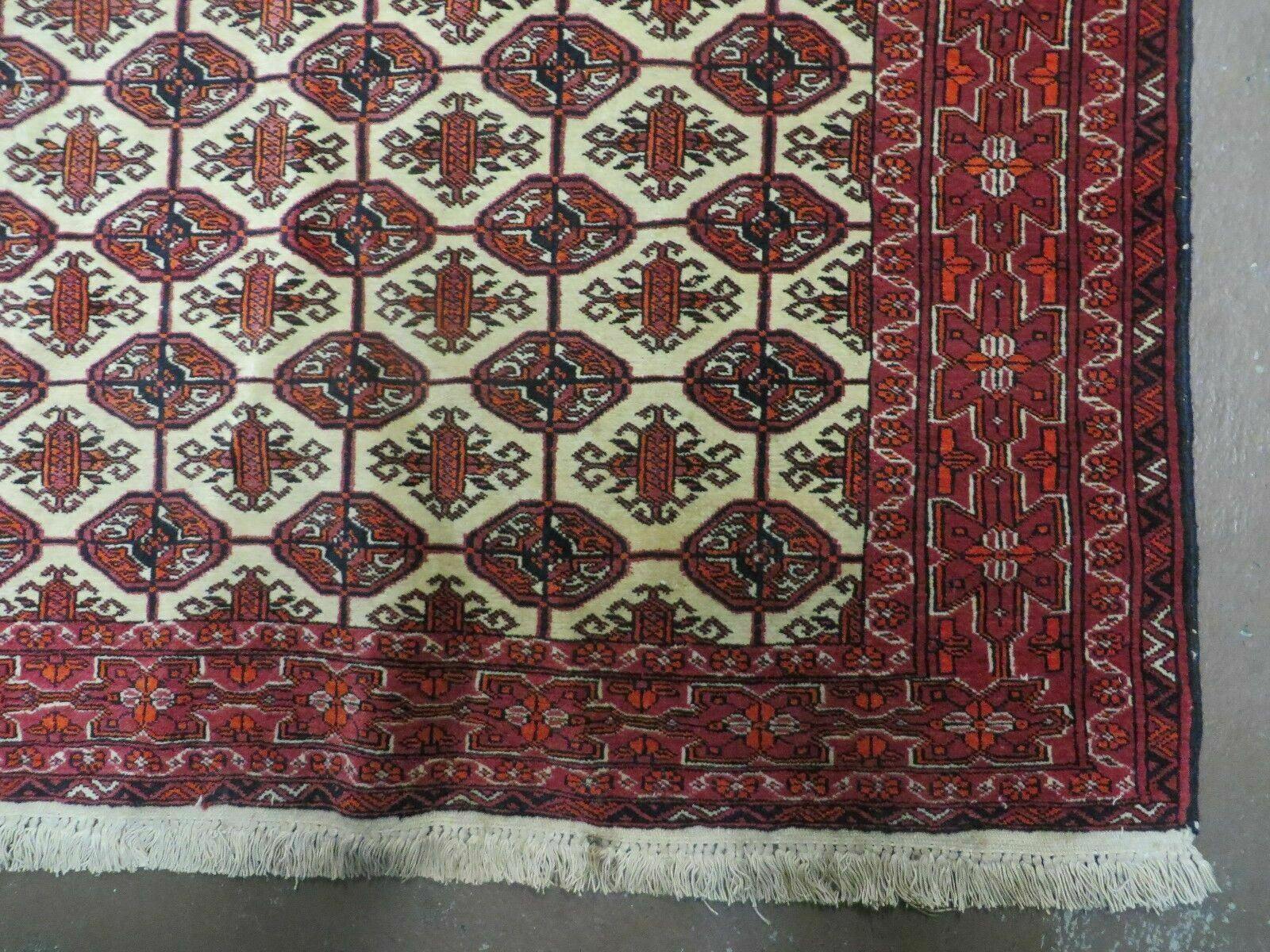 4' X 6' Handmade Finely Knotted Pakistan Turkoman Bokhara Wool Rug Nice