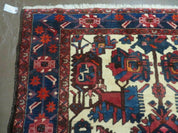 5.5' X 10.5' Antique Handmade Indian Floral Oriental Wool Rug Tribal Veg Dye Nice